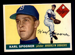 1955 Topps #90 Karl Spooner NM