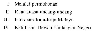Persekutuan tanah melayu merupakan sebuah persekutuan 11 negeri di tanah melayu. Antara Yang Berikut Manakah Jenis Kerakyatan Yang Telah Diterima Dalam Perjanjian Perseku