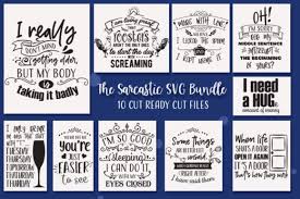 Download The Sarcastic Bundle Graphic By Nerd Mama Cut Files Creative Fabrica PSD Mockup Templates