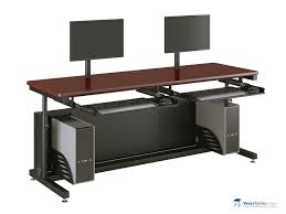 Deluxe Height Adjustable Computer Table Ctl Series By Versa Tables Ergonomic Office Furniture Office Furniture Standing Desk Height Adjustable Computer Table