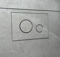 Hidden flush system - tileable control panel - Geberit sigma