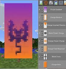 Minecraft Sunset Bat Banner Minecraft Banner Designs Minecraft Blueprints Amazing Minecraft