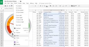 How To Create A Dividend Tracker Spreadsheet Dividend Meter