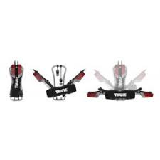 Levier d'attelage repliant les plateaux de roues vers le véhicule lorsqu'ils sont inutilisés et procurant un rangement compact. Porte Velo Attelage Pliant Et Compact Thule Easyfold 932