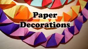 How to decorate with crepe paper streamers. Diy Paper Decorations Homemade Christmas Decorations Diy Party Decorations Youtube