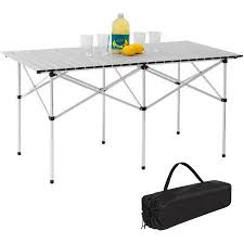 Best Choice Products 55in Portable Roll Up Aluminum Camping Picnic Table W Carrying Bag Walmart Com Folding Table Camping Picnic Table Aluminum Folding Table