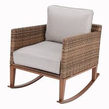 Better Homes Gardens Davenport Patio Wicker Rocking Chair Walmart Com Wicker Rocking Chair Patio Rocking Chairs Outdoor Rocking Chairs