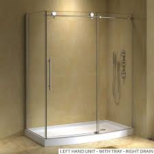 58 X 30 Sloan Corner Shower Enclosure With Arched Front Bathroom Corner Shower Enclosures Corner Shower Stalls Glass Shower Enclosures