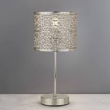 Firenze Fretwork Silver Table Lamp Dunelm Silver Table Lamps Chrome Table Lamp Table Lamp