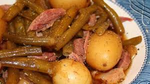 Slow Cooker Green Beans Ham And Potatoes Recipe Slow Cooker Green Beans Ham And Potato Recipes Green Beans And Potatoes