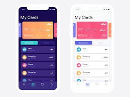 Visa Cards App On Iphone X Android App Design Ios App Design App Design
