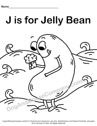 J Is For Jelly Bean Coloring Page Learn Your Abc S Worksheet Printable Digital Download By Dog And Mouse Company Abc Coloring Pages Abc Coloring Coloring Pages