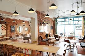 Cafe Branche A Shoreditch Interieurs Cafe Deco Restaurant Design Siege Social