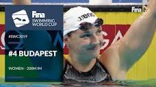 Women's 200m IM | Day 3 Budapest #SWC19 | FINA Swimming World Cup ...
