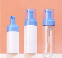 100ml Stock White Mousse Bottle & 150ml Matte Blue Foam Pump ...