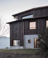 House of switzerland on wn network delivers the latest videos and editable pages for news & events, including entertainment, music, sports, science and more, sign up and share your playlists. Atelier Risi Combines Tree Bark Concrete For The Exterior Of This House In Boschi Switzerland