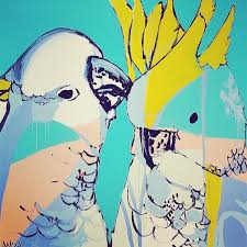 Funny How He Looks Like He S Chuckling Behind His Wing Not Sure How That Happened Anyway Both The Perth Gallery At Many6160 Bird Art Bird Artwork Animal Art