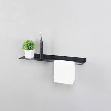 Maybe you would like to learn more about one of these? Buy Modern Bathroom Shelves Wall Mounted Metal Towel Rack Modern Wall Shelf Utility Storage Shelf Racks Floating Shelves Towel Holder Black Online In Turkey B08hm4kh4w