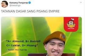 Kaesang Pangarep Bikin Meme Sindir Sunda Empire Netizen Ngakak Parah Matamata Com
