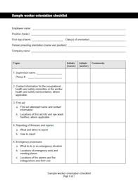 This post provides 49 log sheet templates that you can download and print for your personal use. 11 Orientation Checklist Templates Pdf Word Pages Google Docs Free Premium Templates