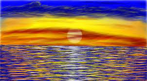 This tutorial focuses heavily on blending with acrylic. Ocean Sunset Drawings Sketchport