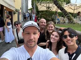 Took the ferry to Verrena and had a wonderful lunch with Sean Michael  Penhale and his wife. So fun to be able to connect with them 🇮🇹