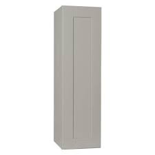 Hampton bay shaker assembled 30x15x12 in. Hampton Bay Shaker Assembled 12x42x12 In Wall Kitchen Cabinet In Dove Gray Kw1242 Sdv The Home Depot