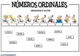 Numeros Ordinales In 2020 Ordinal Numbers Number Worksheets English As A Second Language Esl