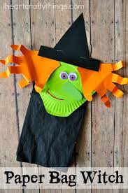While emphasizing it around witches, let me tell you, these are right on the money. Paper Bag Halloween Witch Craft For Kids I Heart Crafty Things