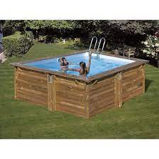 piscine bois carra 3 00 x 3 00 x 1 19 m sunbay en 2020 piscine bois carree piscine bois piscine hors sol