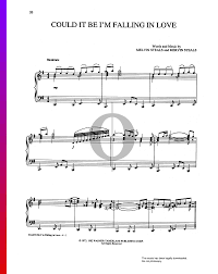 It is intended for fun only so do not treat the result too seriously :) Could It Be I M Falling In Love Sheet Music Piano Voice Guitar Pdf Download Streaming Oktav