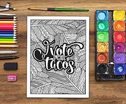 The world could use a little color. Taco Life A Spicy Adult Coloring Book Papeterie Bleu 9781640010369 Amazon Com Books