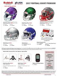Riddell Youth Football Helmet Sizing Chart