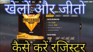 Top 18 qualifier + top 6 of eurasia cup. Register On Pro League India Garena Freefire Best Rewards Or Name In Esport Win To Get A Name Youtube