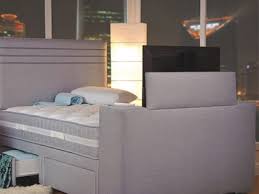Product title dhp janford upholstered bed, king size frame, navy b. King Size Tv Beds Faux Real Leather Styles Bedstar