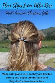 Flexi Clips From Lilla Rose Make Unique Christmas Gifts For The Women In Your Life Made With P Unique Hair Accessories How To Make Hair Unique Christmas Gifts