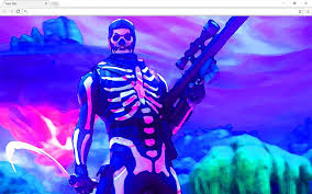 Hd fortnite 4k wallpaper , background | image gallery in different resolutions like 1280x720, 1920x1080, 1366×768 and 3840x2160. Fortnite Skull Trooper Backgrounds Themes Browser Extension Profile Extpose
