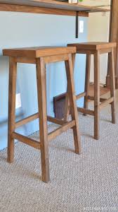 This easy stool is made with reclaimed wood. Diy Bar Stools