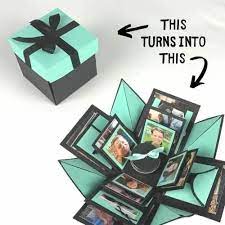 For gift boxes, however, it's best to use heavy construction paper, cardboard, or cardstock. Explosion Box Diy Instructions Chaotically Yours