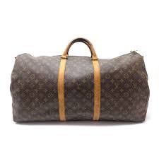 Vendu avec son dustbag cadenas et clés dimensions : Sac De Voyage A Main Louis Vuitton Keepall 60 En Toile