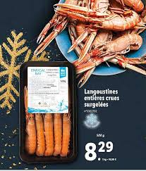 Offre Langoustines Entieres Crues Surgelees Chez Lidl