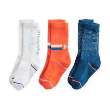 Boys Under Armour Phenom 5 0 3 Pack Crew Socks Under Armour Socks Crew Socks
