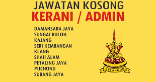 Jawatan kosong selasa ni terus masuk kerja ! Jawatan Kosong Admin Negeri Selangor Myjawatan Com Jawatan Kosong Terkini