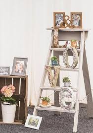 Top 20 Vintage Wooden Ladder Wedding Decor Ideas Roses Rings Part 2 Rustic Country Wedding Decorations Ladder Wedding Vintage Wedding Decorations