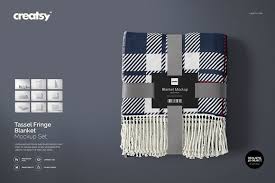 Tassel Fringe Blanket Mockup Set Creative Market Mockup Free Psd Mockup
