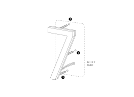 Whether they're powered by led or above: Modern Brass Led House Numbers 5 Luxello Uk Europe