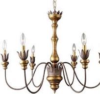 Amazon.com: Candelabro de casa de campo desgastado de 31 ...