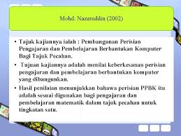 Kalau sudah, berarti bapak dan ibu guru adalag guru yang oke! Isu Penggunaan Teknologi Dalam Pengajaran Dan Pembelajaran No