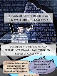 Walaubagaimanapun, jenayah siber dapat dikekang sekiranya beberapa langkah diambil dan diberi perhatian oleh pengguna dan organisasi yang dalam mengatasi masalah jenayah siber, beberapa langkah boleh diambil oleh masyarakat khususnya iaitu perlu mempunyai tahap kesedaran yang. Kesan Siber