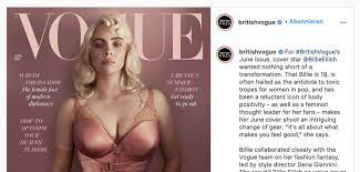 Billie eilish has stunned her millions of fans with an impressive new look in lingerie which he showed off on the front cover of uk vogue. Billie Eilish Bricht Mit Vogue Cover Instagram Rekord Hier Das Bild